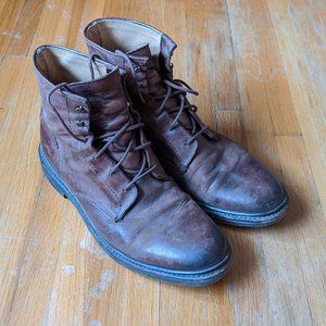Frye James lace up boots 8.5M Brown